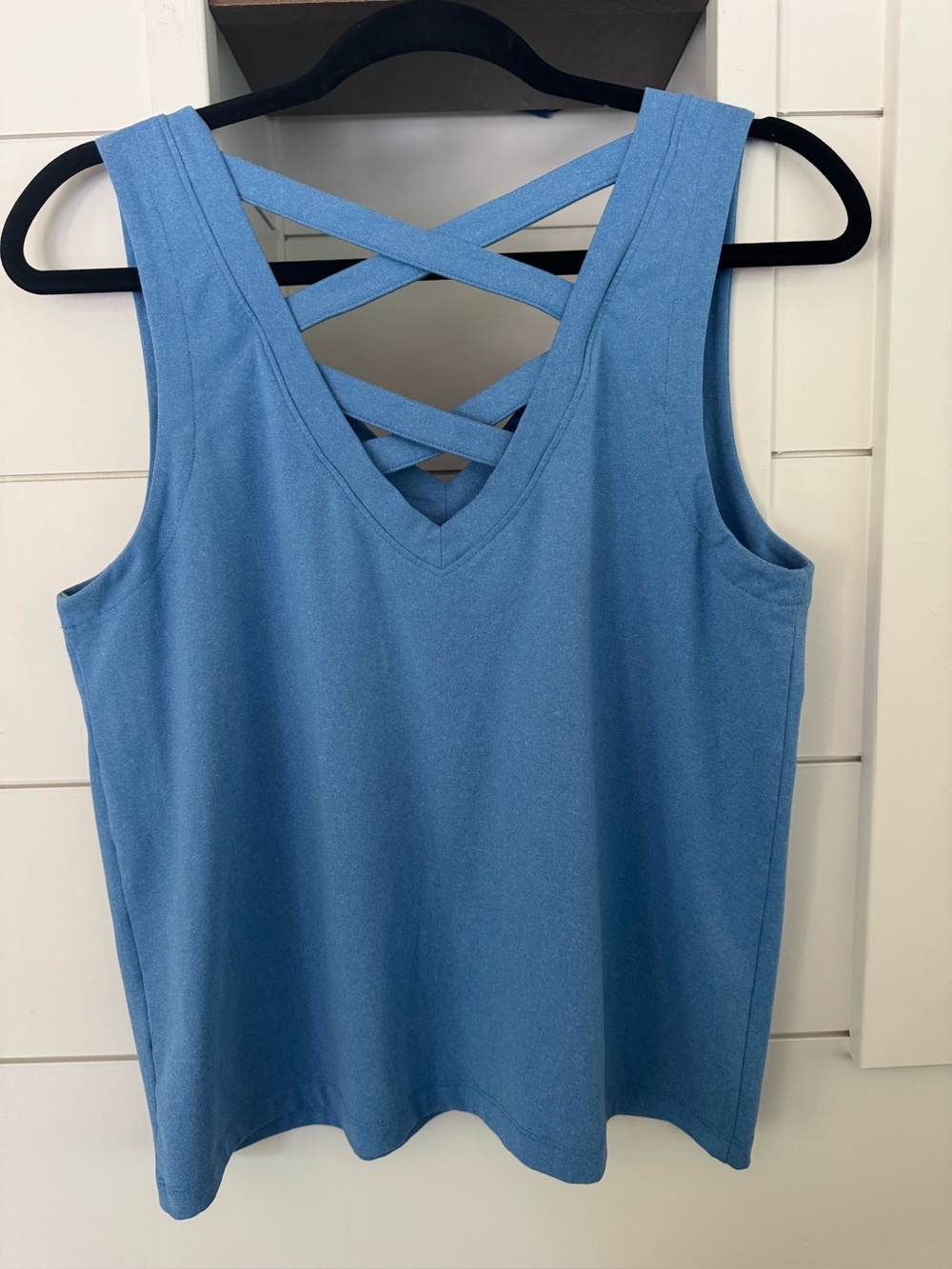 Threads 4 Thought Kristie Criss Cross Heather Luxe Jersey Tank Medium - Picture 7 of 7